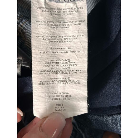 Oh Baby by Motherhood Maternity Jeans Small Bootcut Over Belly Panel Blue - Picture 6 of 10